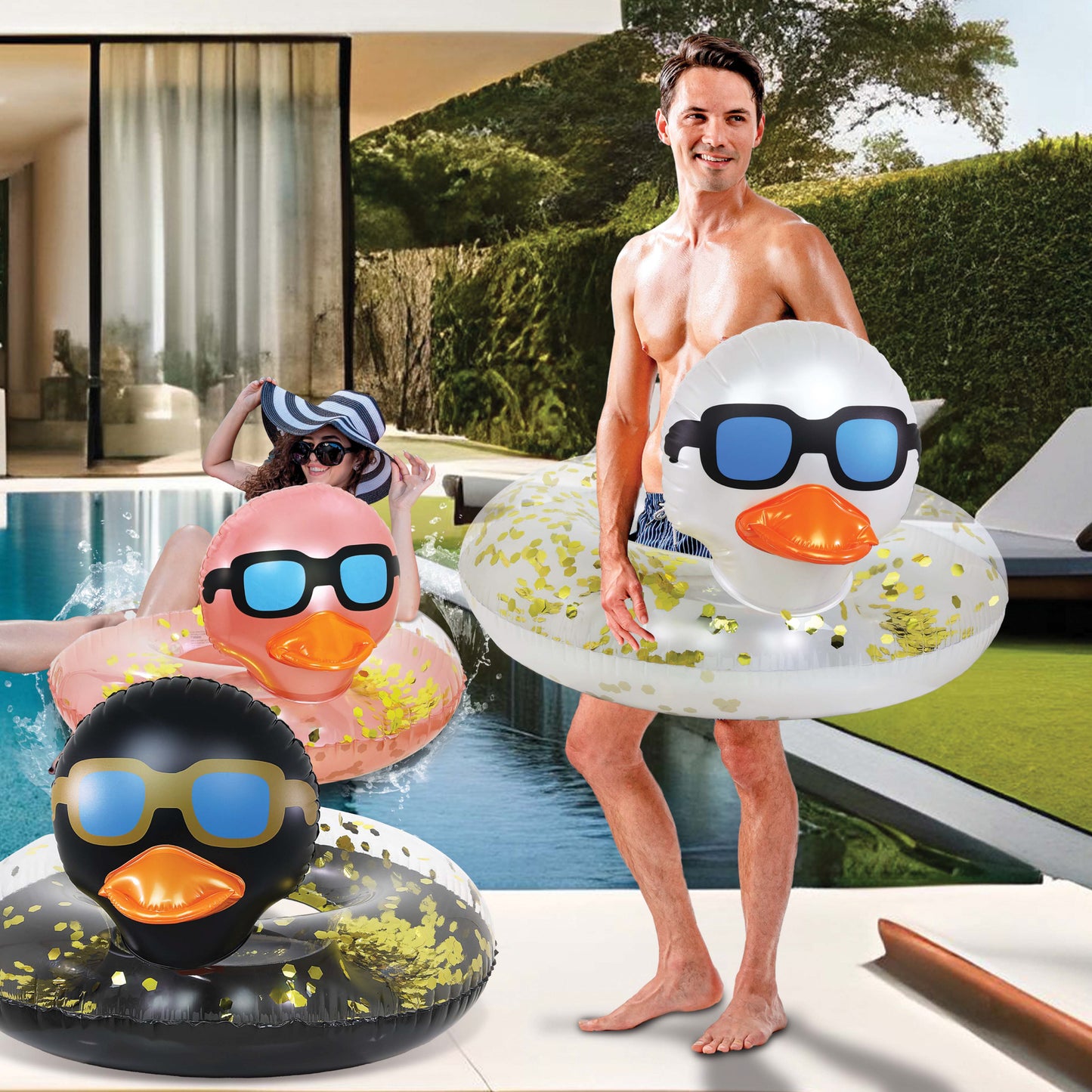 POZA - 36 INCH DUCK TUBE - PEARL WHITE