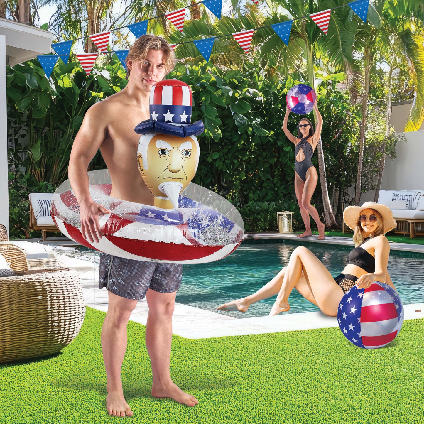 POZA - 36 INCH UNCLE SAM TUBE - USA FLAG