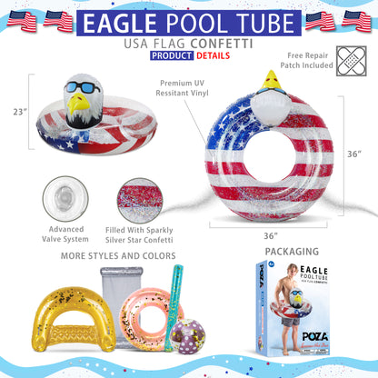 POZA - 36 INCH EAGLE TUBE - USA FLAG