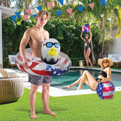 POZA - 36 INCH EAGLE TUBE - USA FLAG