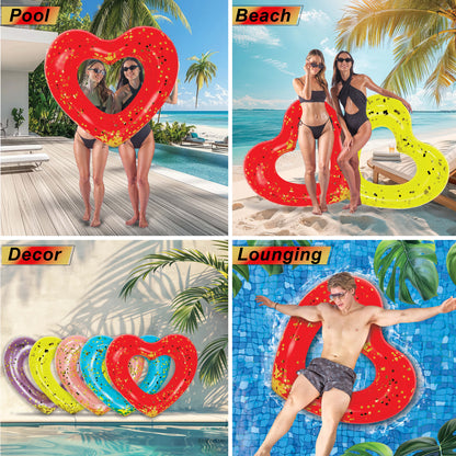 POZA - 48 INCH HEART TUBE - RED GOLD