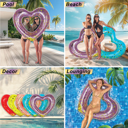 POZA - 48 INCH HEART TUBE - PURPLE GOLD