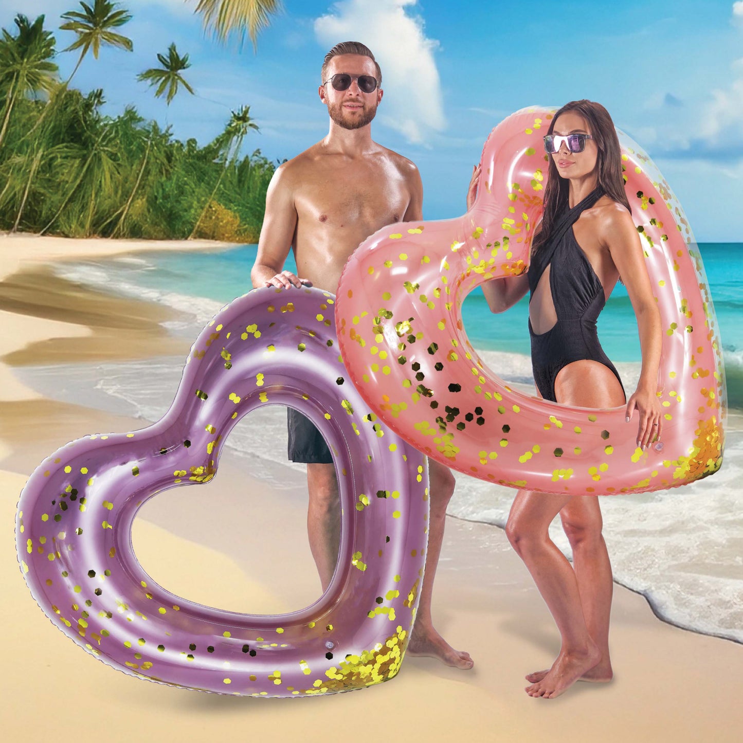 POZA - 48 INCH HEART TUBE - PURPLE GOLD