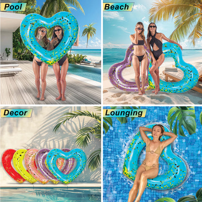 POZA - 48 INCH HEART TUBE - BLUE GOLD