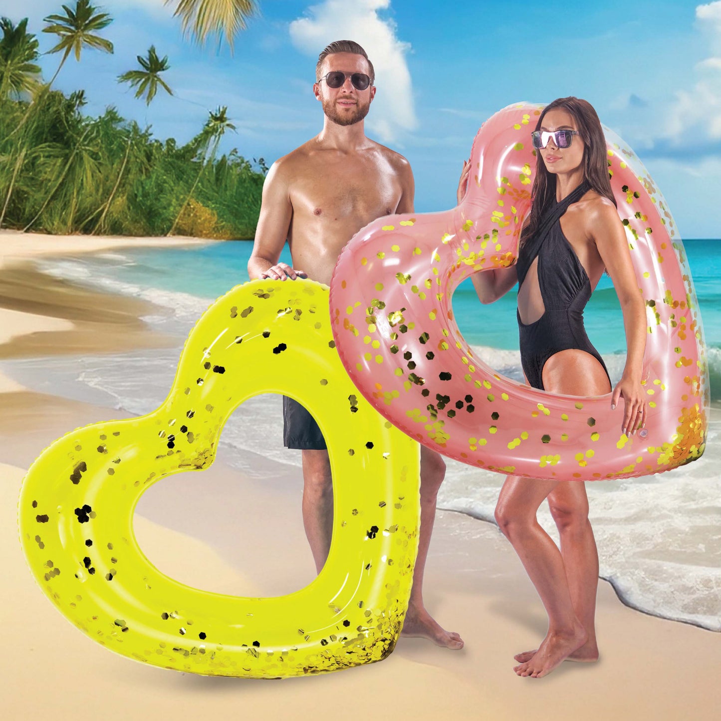 POZA - 48 INCH HEART TUBE - YELLOW GOLD