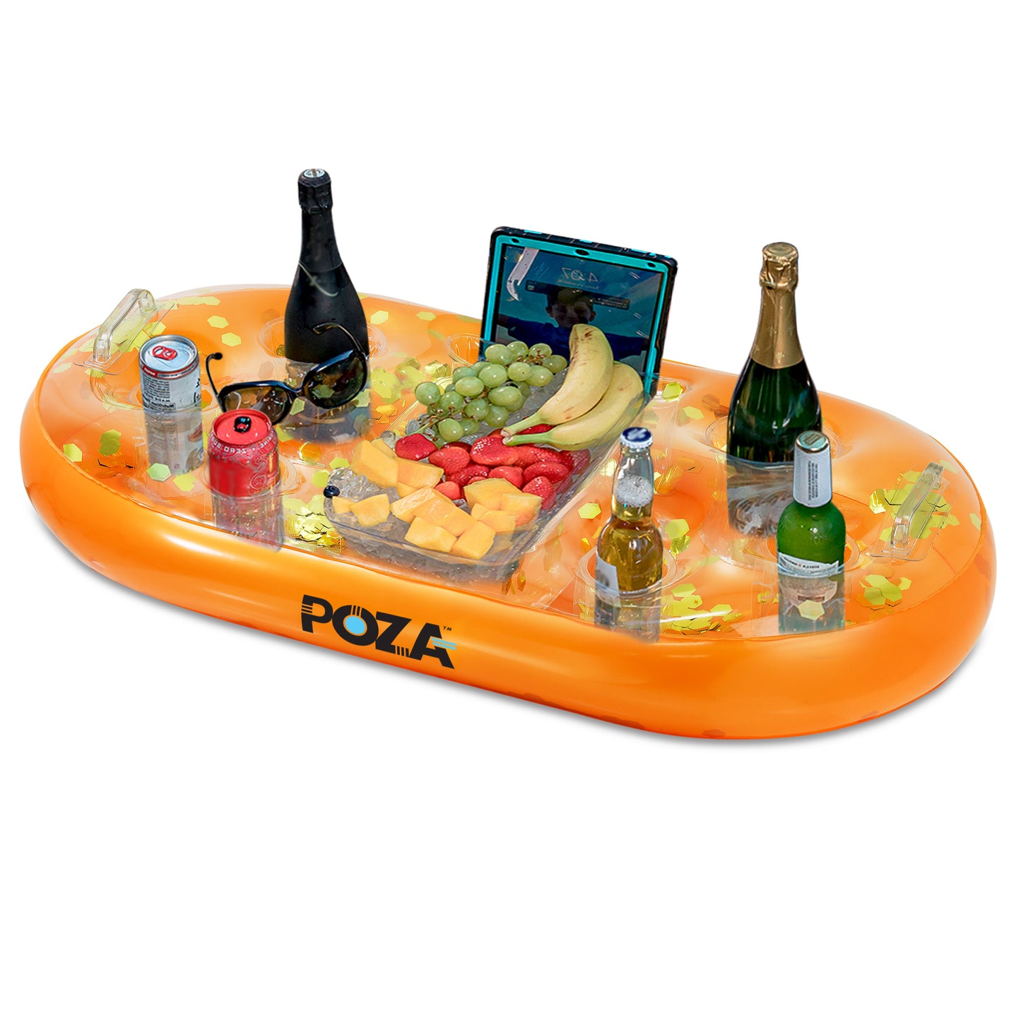 POZA - 39 INCH FLOATING COOLER - ORANGE GOLD