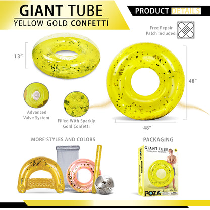 POZA - 48 INCH GIANT TUBE - YELLOW GOLD