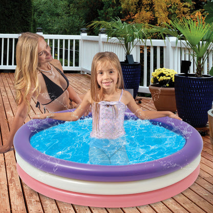 40 INCH KIDS POOL ROUND NON-INFLATED BOTTOM - PURPLE, PEARL, ROSE GOLD