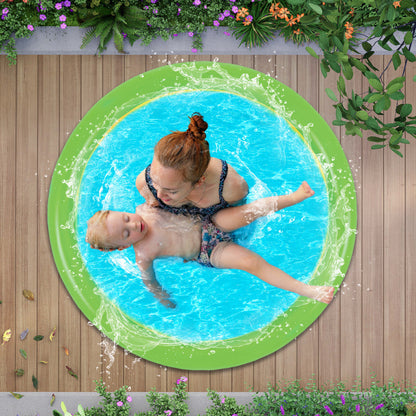 40 INCH KIDS POOL ROUND NON-INFLATED BOTTOM - GREEN, YELLOW, ORANGE GOLD
