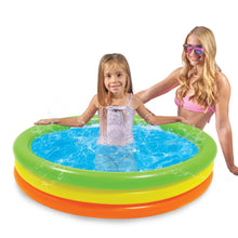 40 INCH KIDS POOL ROUND NON-INFLATED BOTTOM - GREEN, YELLOW, ORANGE GOLD