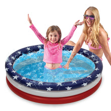 40 INCH KIDS POOL ROUND NON-INFLATED BOTTOM - USA FLAG