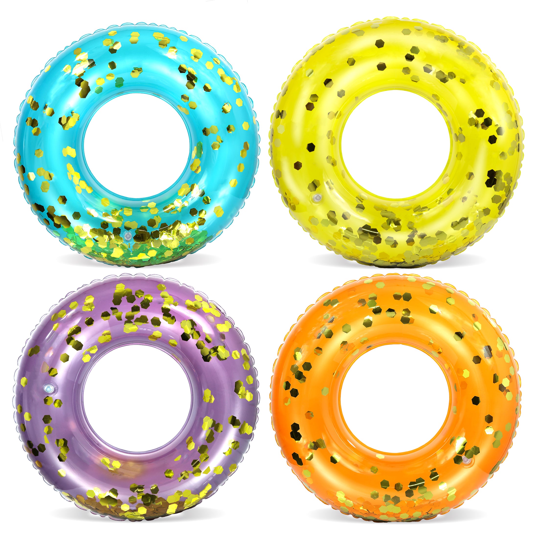 POZA - 23 INCH KIDS TUBE - PURPLE,..BLUE, ORANGE, YELLOW - SET OF 4