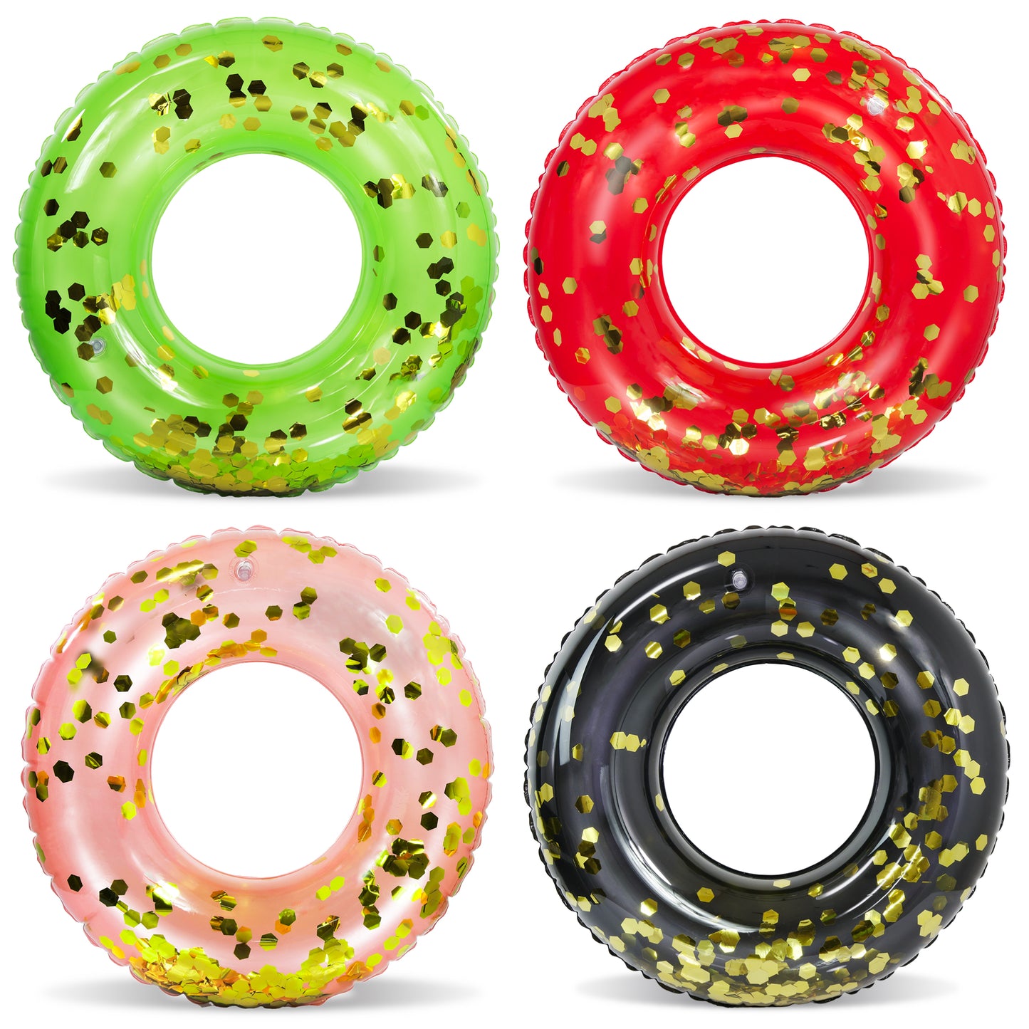 POZA - 23 INCH KIDS TUBE - RED, BLACK, GREEN, ROSE GOLD - SET OF 4