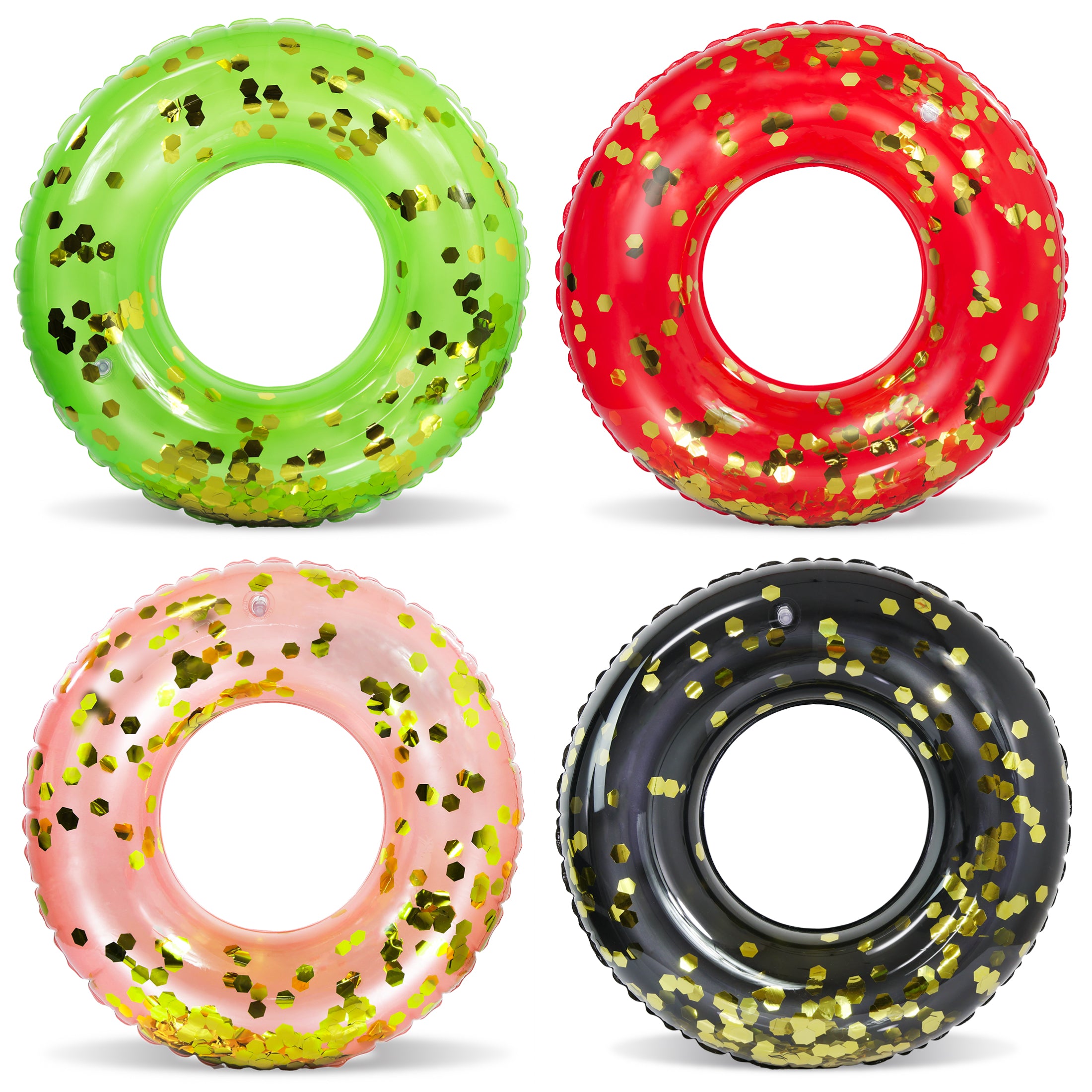 POZA - 23 INCH KIDS TUBE - RED, BLACK, GREEN, ROSE GOLD - SET OF 4
