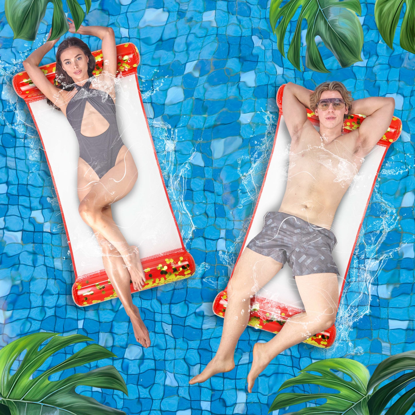 POZA - 56 INCH HAMMOCK - RED GOLD - SET OF 2