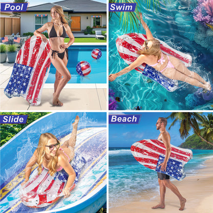 POZA - 43 INCH BODYBOARD WITH HANDLES - USA FLAG - SET OF 2