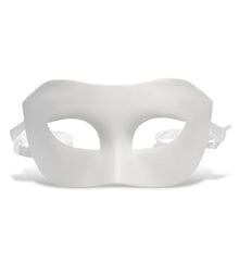 Steampunk - Half Face Venetian White Masquerade Mask