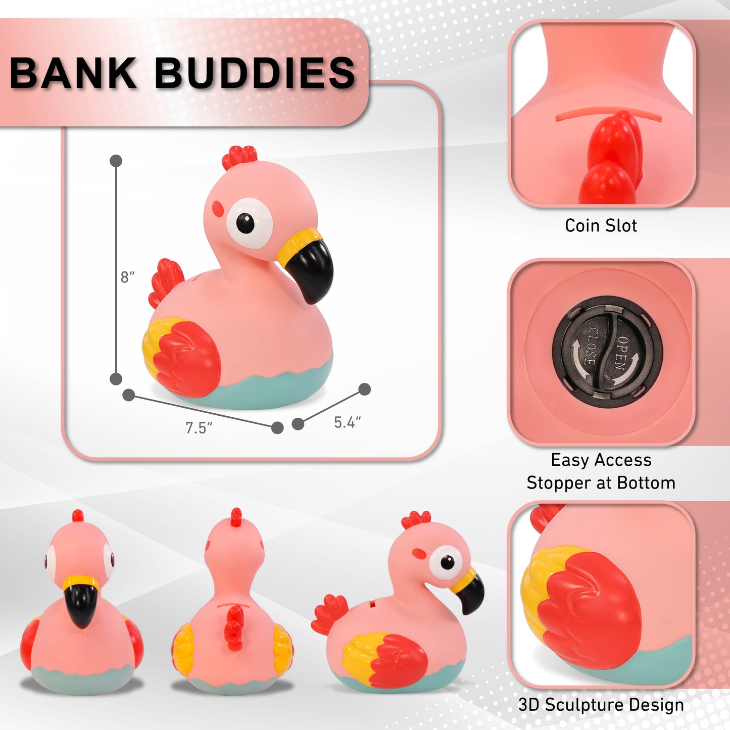 BANK BUDDIES - FLAMINGO