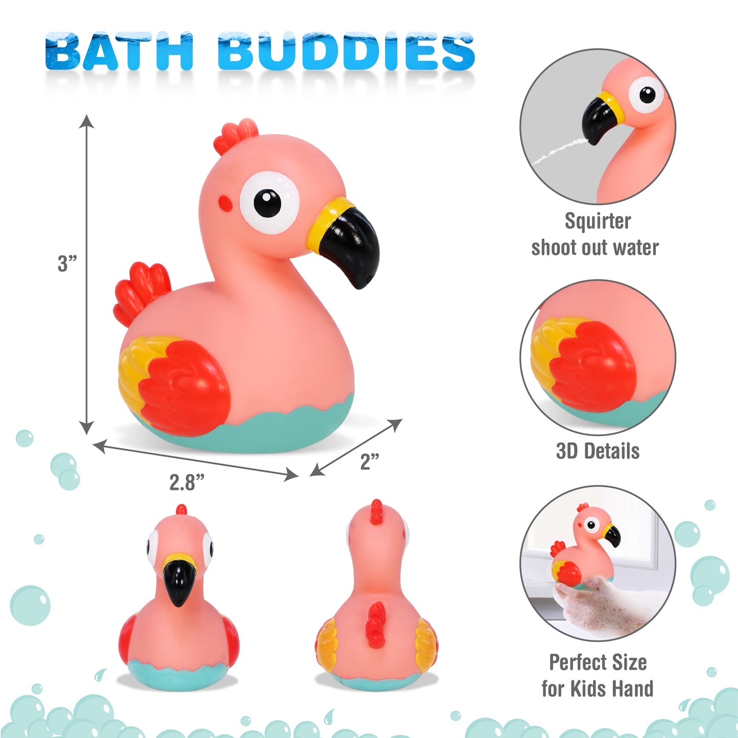 BATH BUDDIES - FLAMINGO