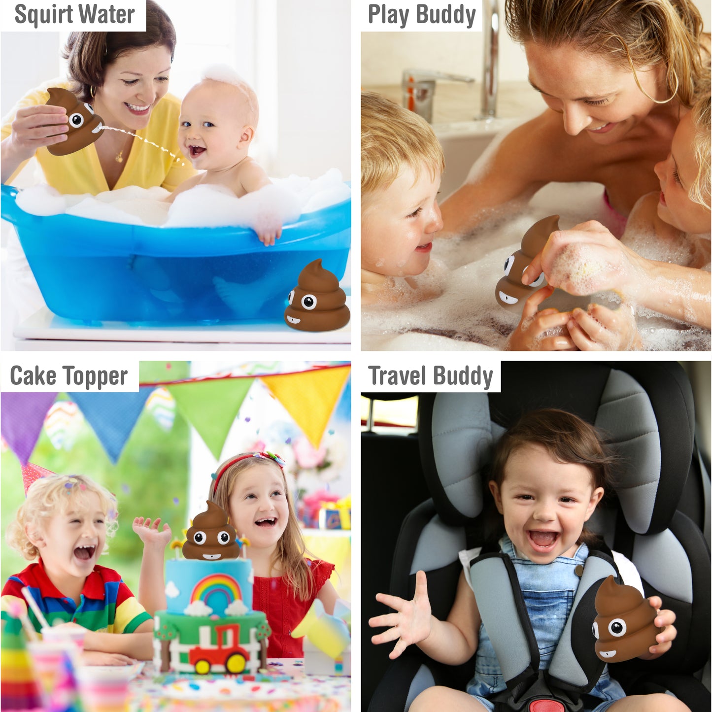 BATH BUDDIES - POOP FACE