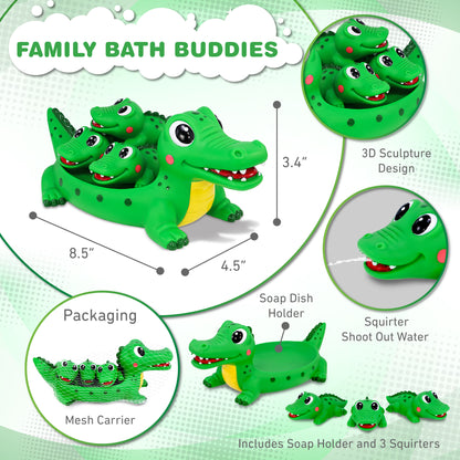 FAMILY BATH BUDDIES - ALLIGATOR