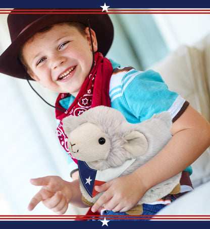 DolliBu Texas Flag Bandana Neck Scarf For Stuffed Animal Costume - 10 inches