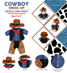 PLUSH DRESS-UP - COWBOY SMALL