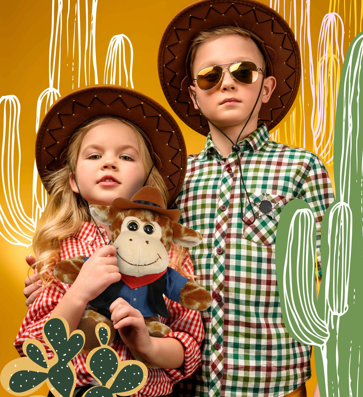 PLUSH DRESS-UP - COWBOY LARGE