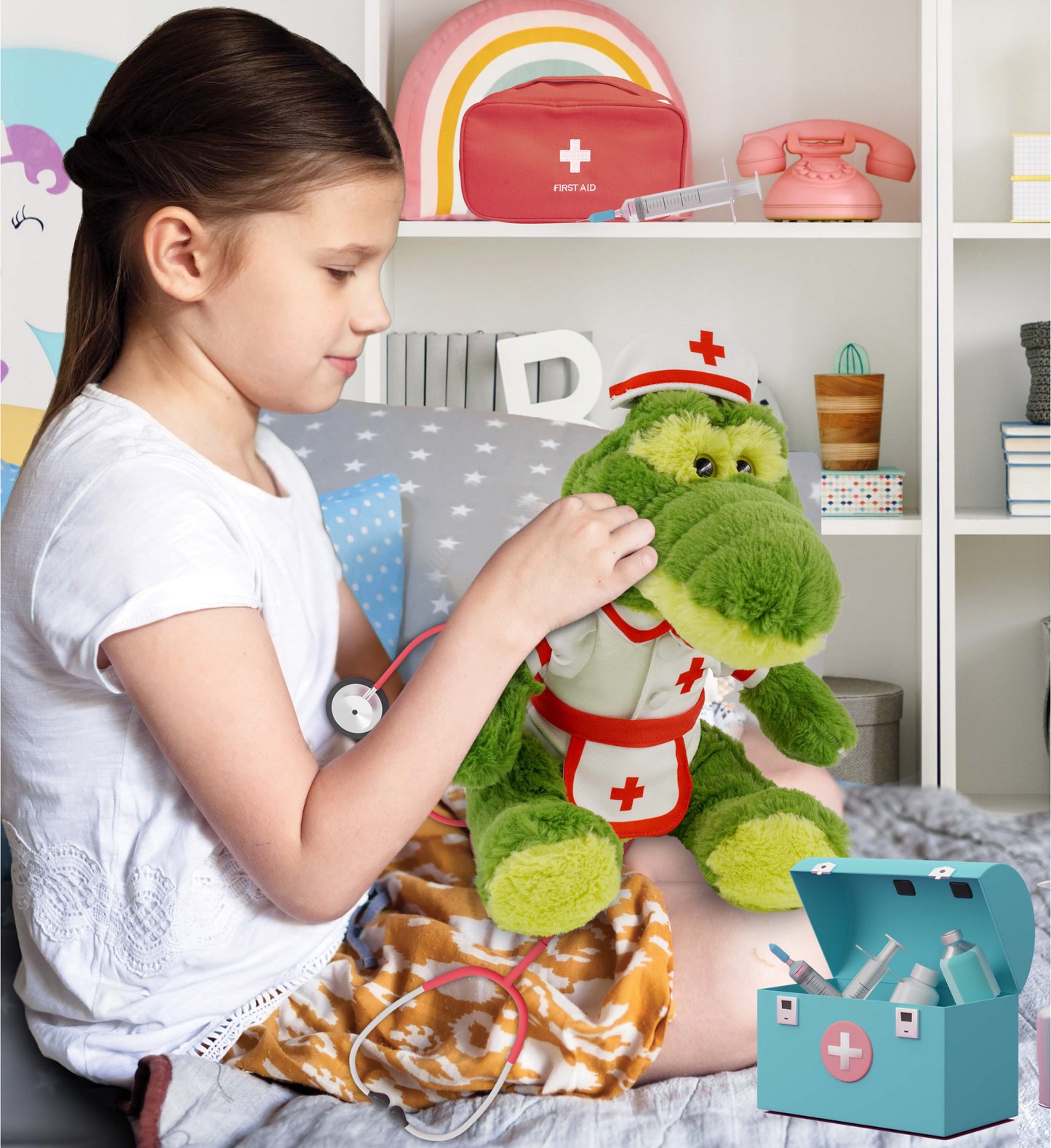 PLUSH DRESS-UP - NURSE LARGE