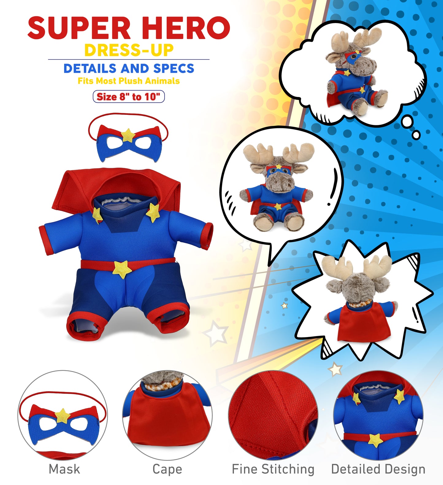 PLUSH DRESS-UP - SUPER HERO LARGE