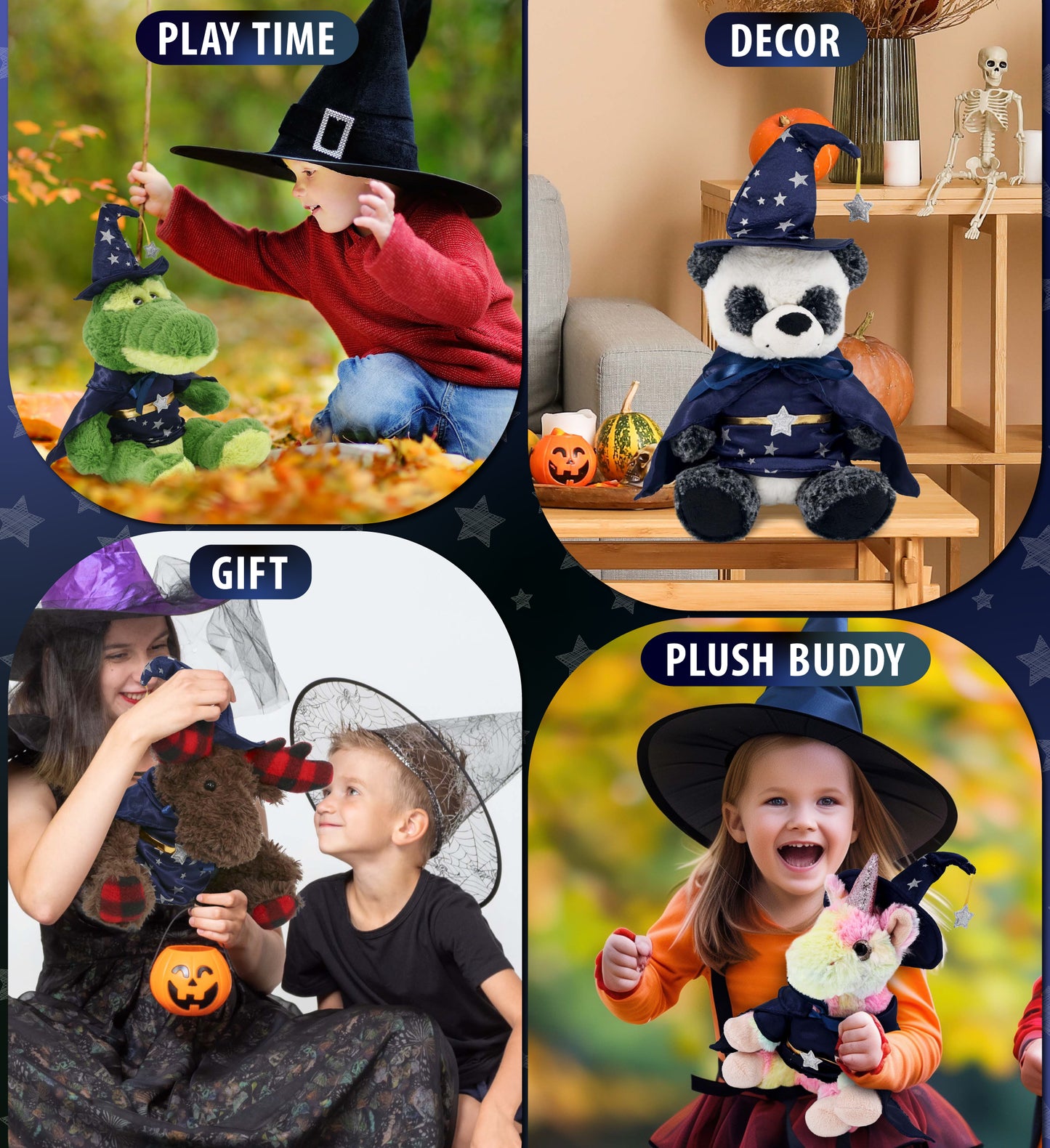 PLUSH DRESS-UP - WIZARD LARGE