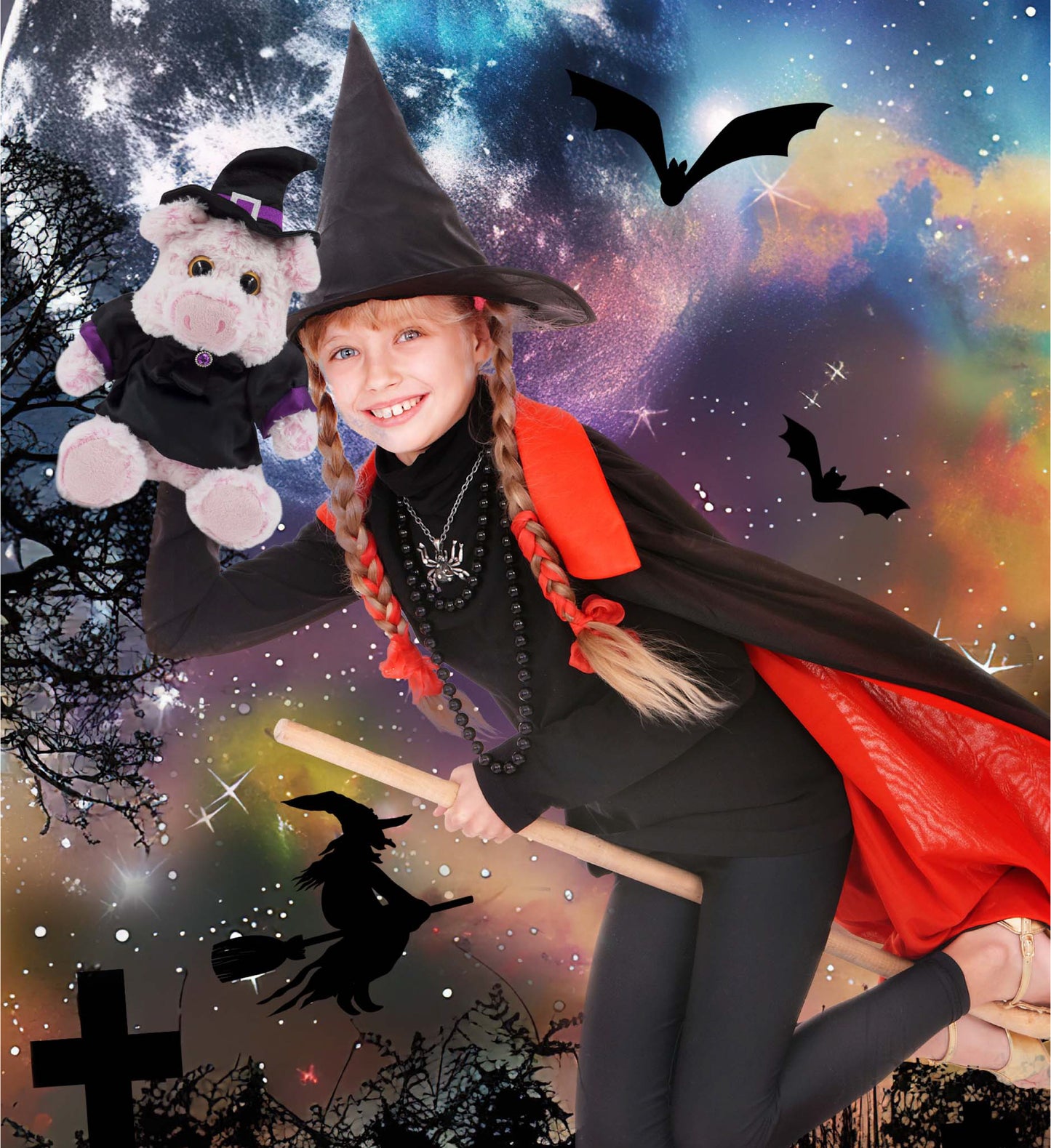 PLUSH DRESS-UP - WITCH LARGE