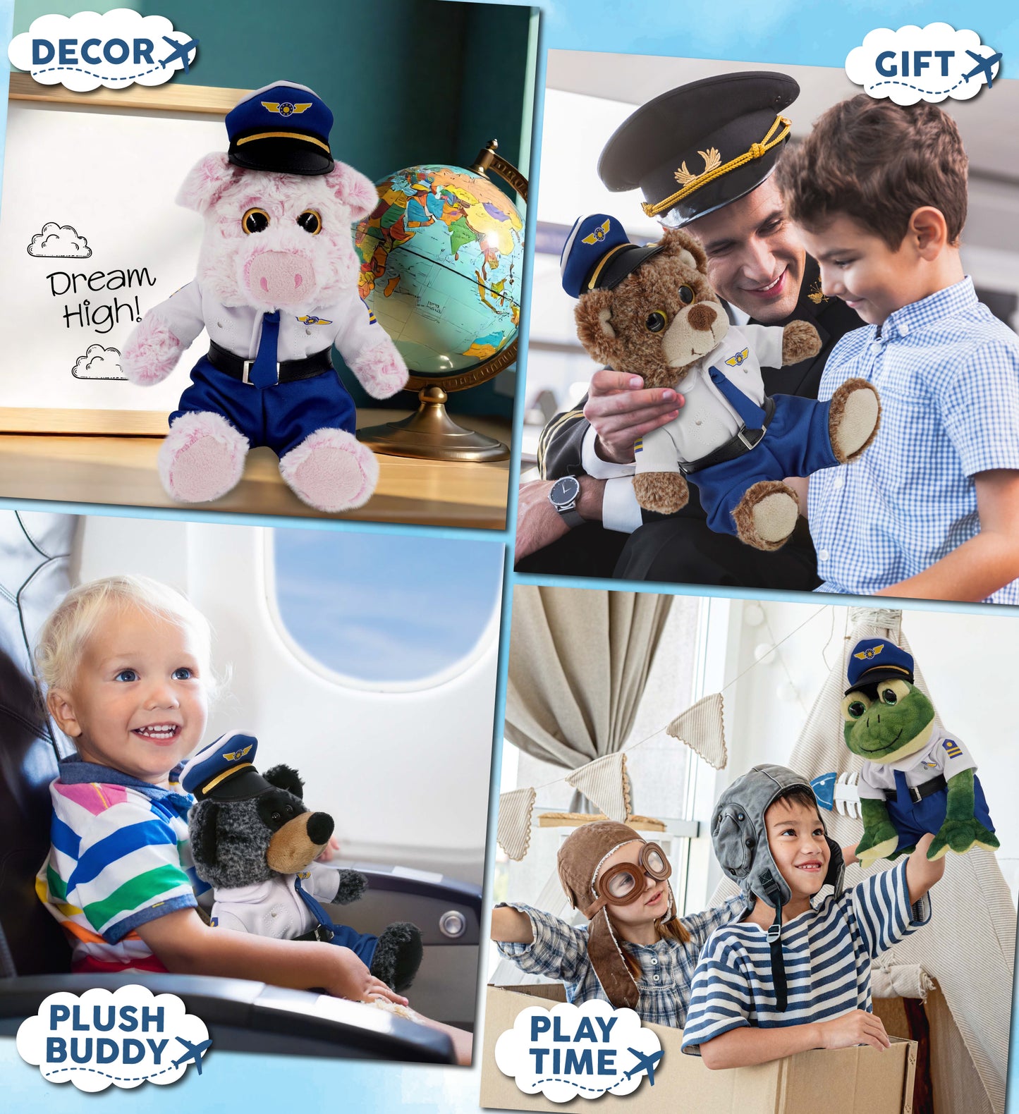 PLUSH DRESS-UP - PILOT LARGE