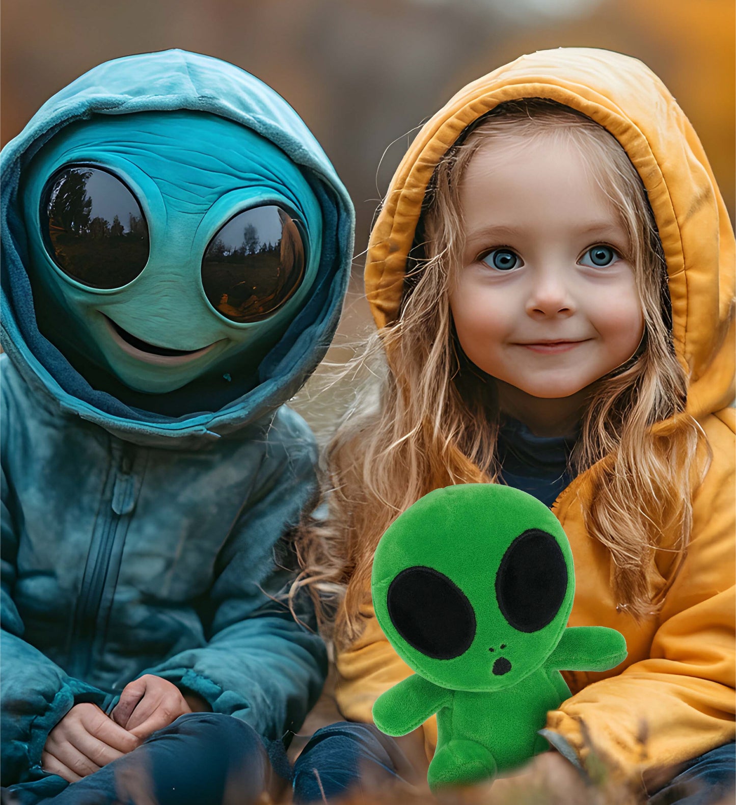 SNUG-MOOSHIES PLUSH - GREEN ALIEN 6"