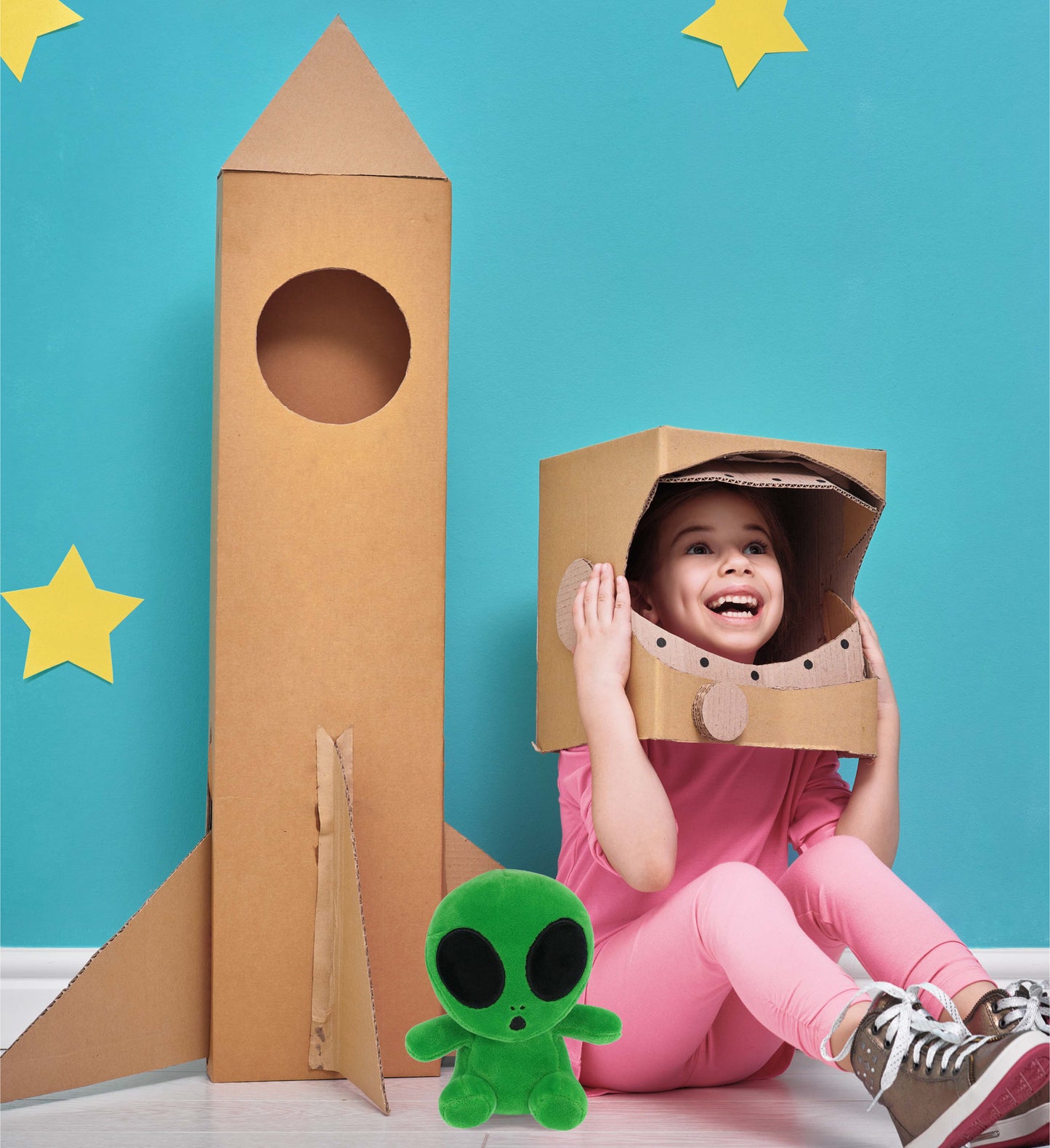 SNUG-MOOSHIES PLUSH - GREEN ALIEN 6"