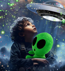 SNUG-MOOSHIES PLUSH - GREEN ALIEN 12"