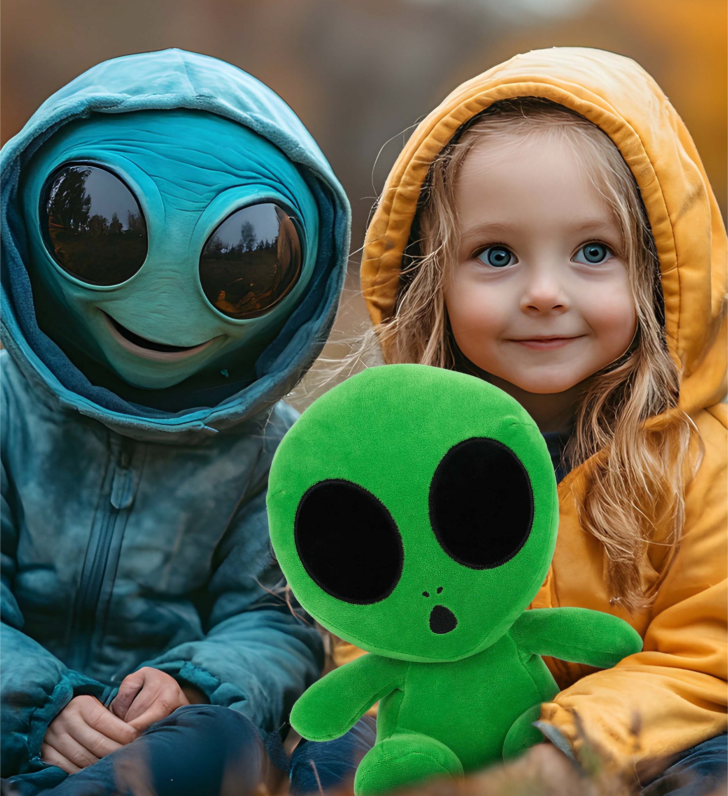 SNUG-MOOSHIES PLUSH - GREEN ALIEN 12"