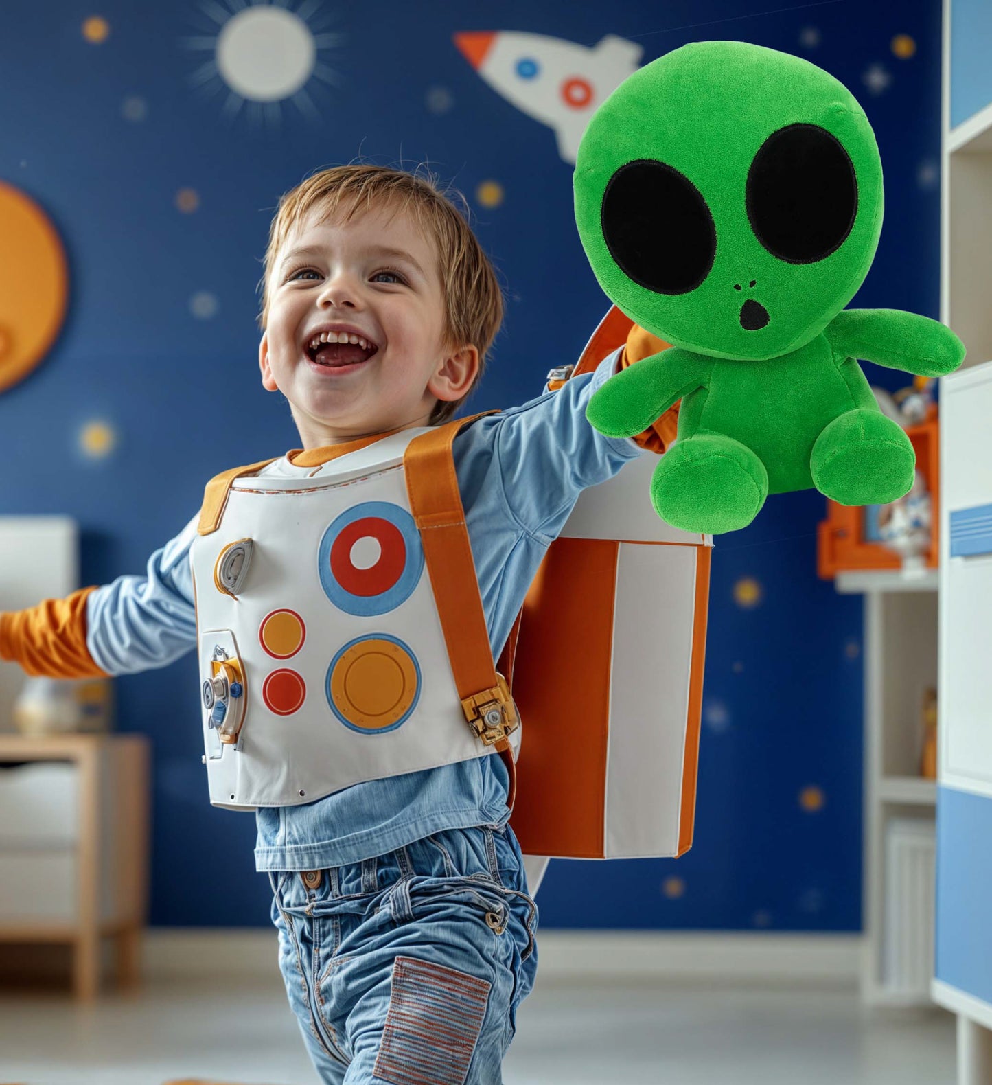 SNUG-MOOSHIES PLUSH - GREEN ALIEN 12"
