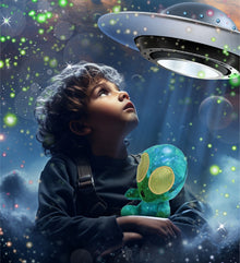 SNUG-MOOSHIES PLUSH - SPACE GREEN ALIEN 6"