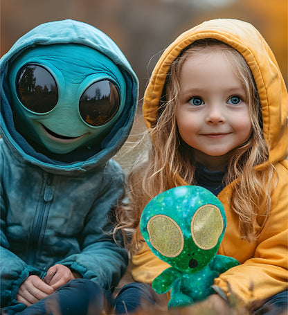 SNUG-MOOSHIES PLUSH - SPACE GREEN ALIEN 6"