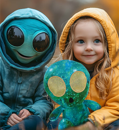 SNUG-MOOSHIES PLUSH - SPACE GREEN ALIEN 12"
