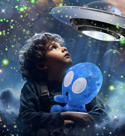 SNUG-MOOSHIES PLUSH - SPACE BLUE ALIEN 12"