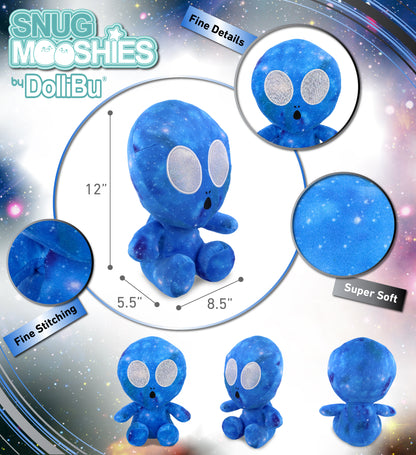 SNUG-MOOSHIES PLUSH - SPACE BLUE ALIEN 12"