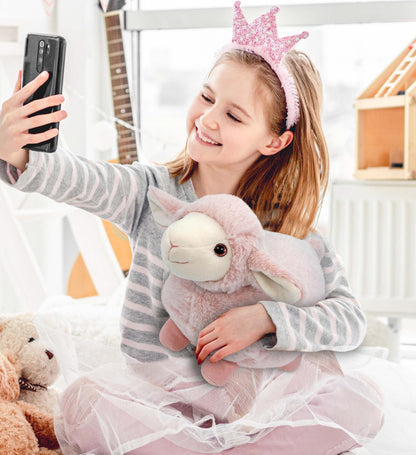 SUPER-SOFT PLUSH - BABY PINK SHEEP 11"