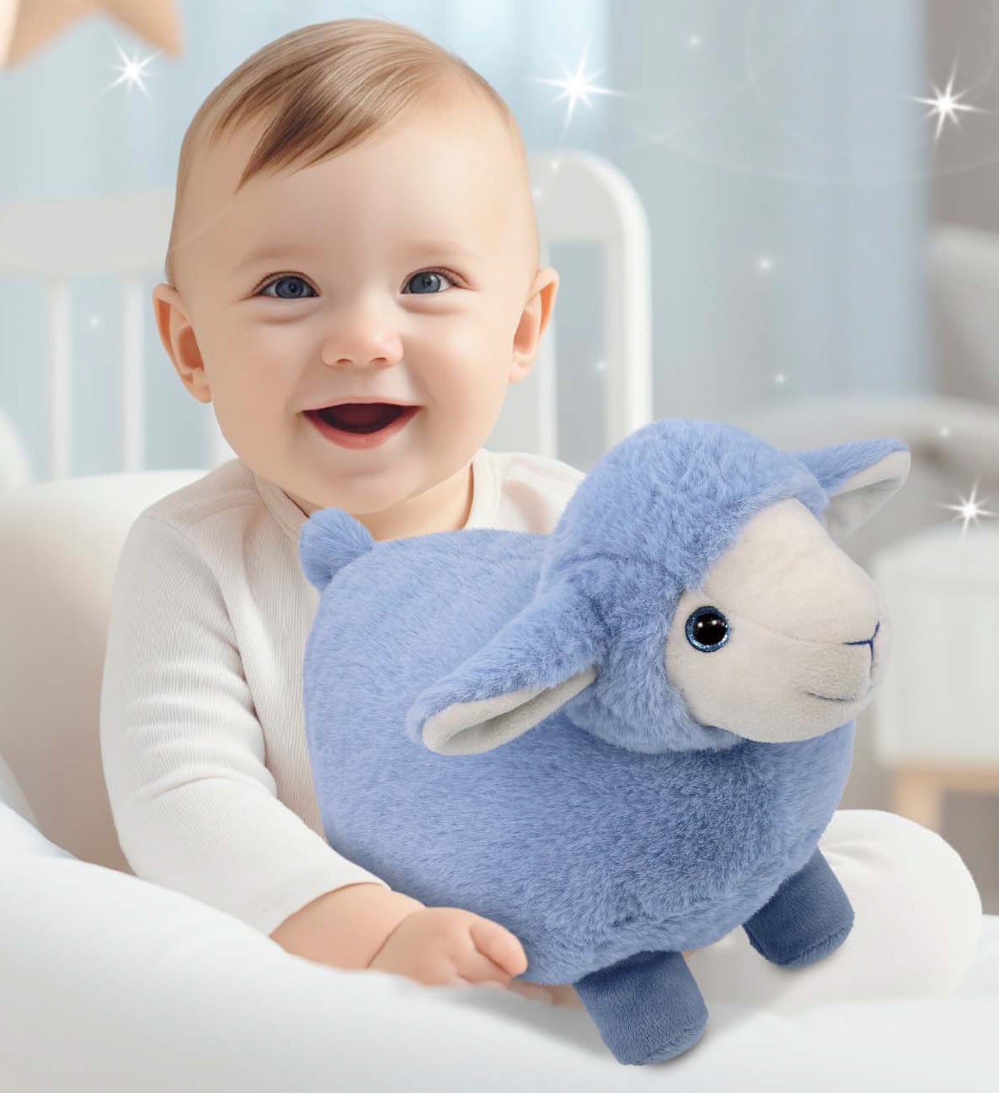 SUPER-SOFT PLUSH - BABY BLUE SHEEP 11"