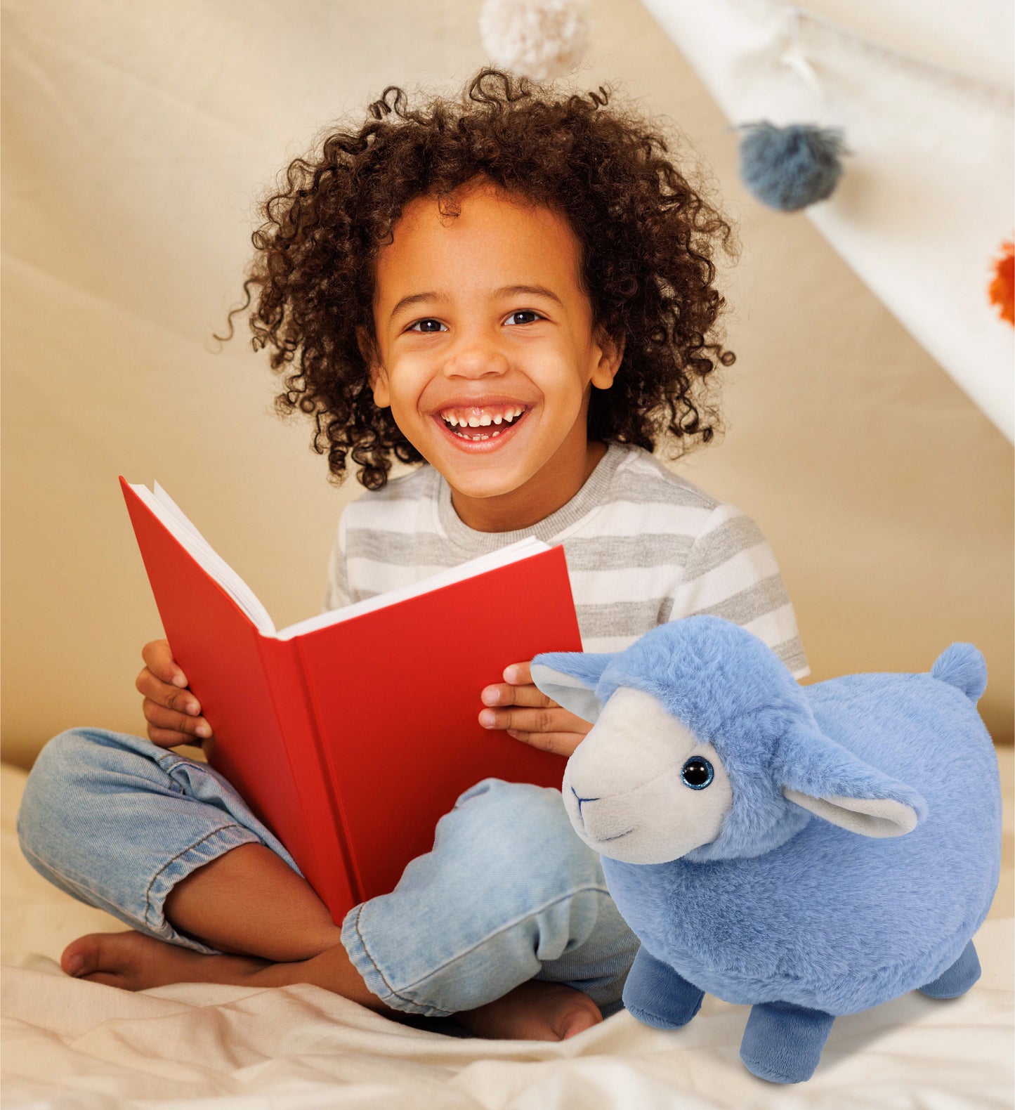 SUPER-SOFT PLUSH - BABY BLUE SHEEP 11"