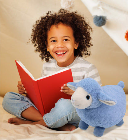 SUPER-SOFT PLUSH - BABY BLUE SHEEP 11"