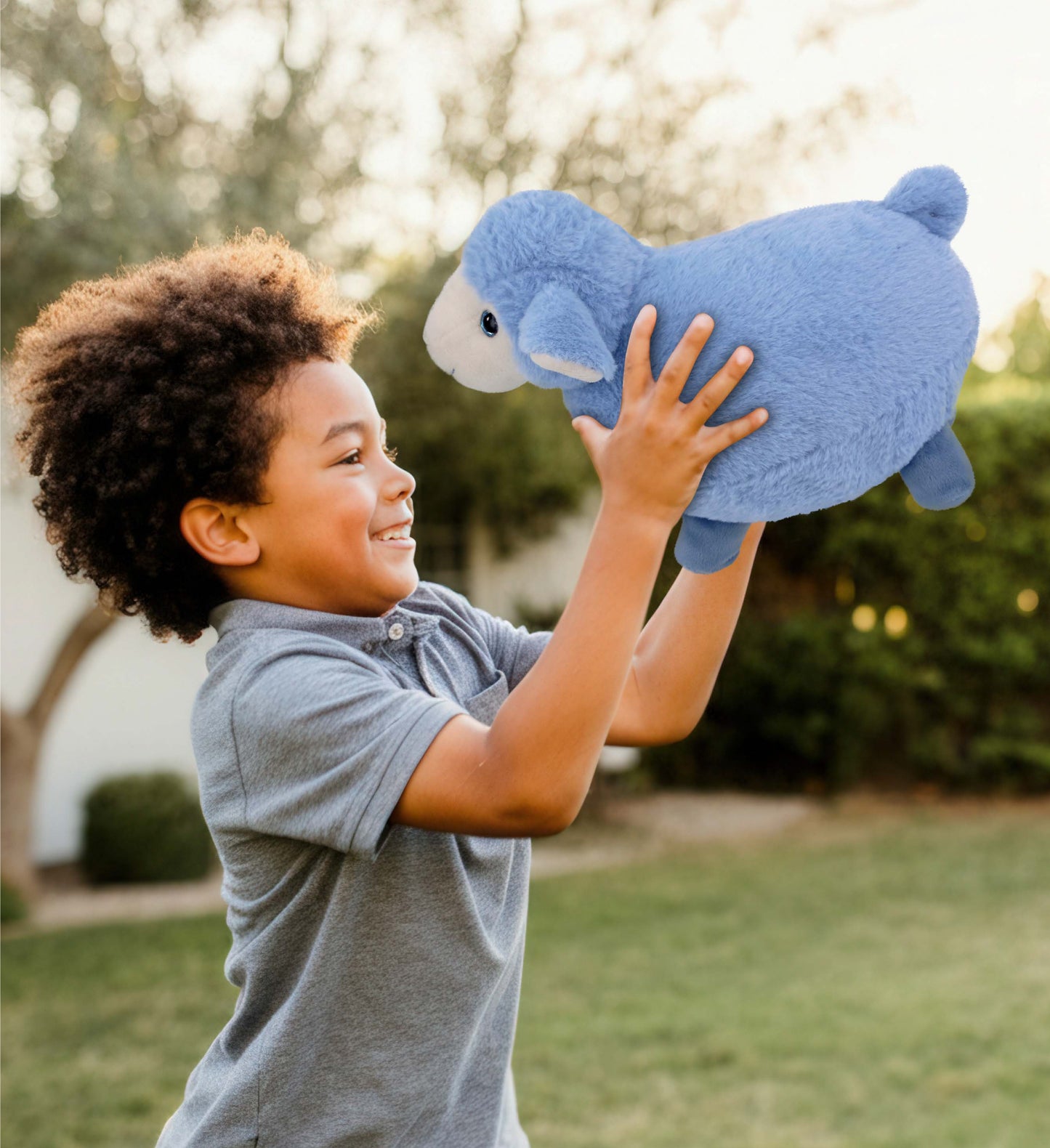 SUPER-SOFT PLUSH - BABY BLUE SHEEP 11"