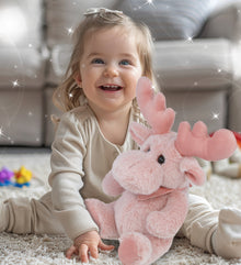 SUPER-SOFT PLUSH - BABY PINK MOOSE 8.5"
