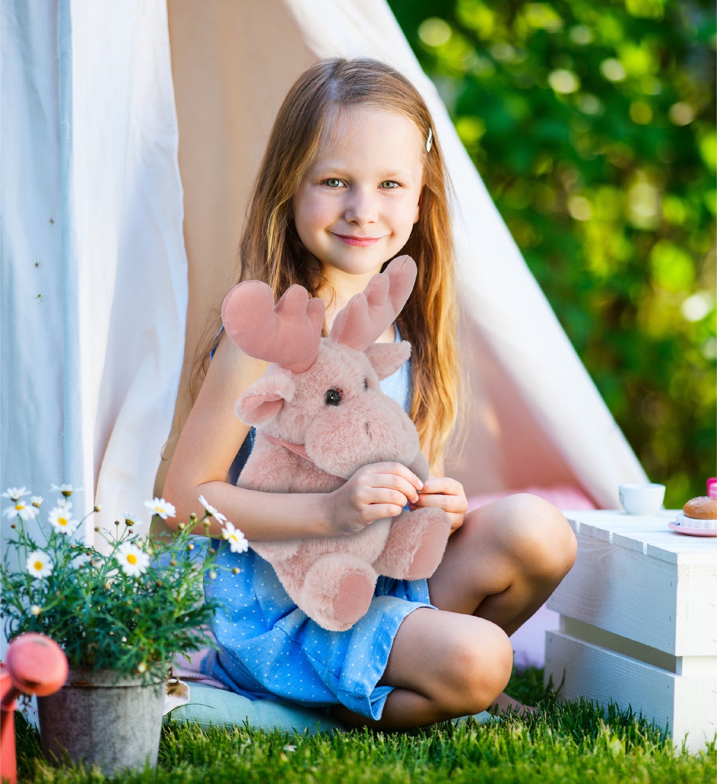 SUPER-SOFT PLUSH - BABY PINK MOOSE 8.5"